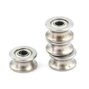 4PCS 4*13*7MM 624UU HCS U Groove Guide Pulley Rail Ball Bearings Wheel JR