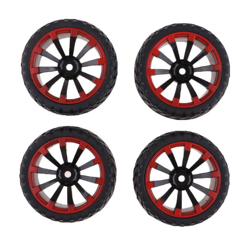 4pcs 65mm Rubber RC Car Wheel Rim Tyre for 1:10 HSP HPI Redcat RC Drift Car