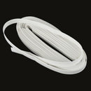 Ratio 2:1 7mm Dia White Polyolefin Heat Shrinkable Tube 6M 19.7Ft