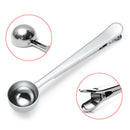 4pcs Gift Stainless Steel Spoon Clips Cleaning Brush Coffee Tool Set Reusable
