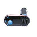 Wireless Bluetooth Car FM Transmitter USB Charger Music Player (Red)