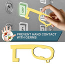 Portable Hand Hygiene Metal Door Opener Elevator Botton Press Handle Key PVC