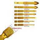 9 pcs. Tile Drill Ceramic Drill Set of Glass Drill Bits Set Hexagon Tile Dr
