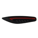 4 Pcs Auto Car Black Red Rubber Front Rear Door Protector Stickers