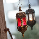 Moroccan Hanging Candle Holder Candle Lantern Wedding Hanging Decor -Bronze