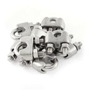 8mm 5/16 Inch Stainless Steel Wire Rope Cable Clamp Clips 10pcs S1J5