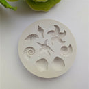 Ocean Biological Conch Sea Shells Chocolate Cake Silicone Mold Kitchen Tools TEU