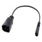 Black PVC IEC320 C14 Male To C7 Female C14-C7-Cable 0.98ft Replace Part
