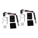 2 Kit EQ Active Endpin Jack Preamp Piezo Pickup For Acoustic Guitars Ukulele