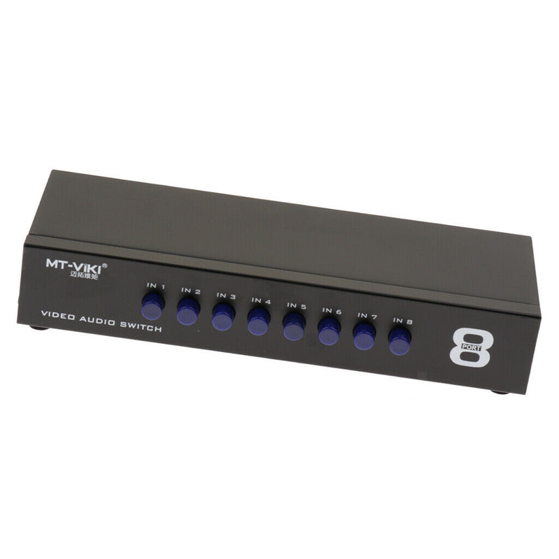8 Way RCA AV Switch Box For DVD / LCD / TV / PC