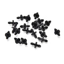 20pcs Patio Lawn Irrigation 1/4" Plastic hose Connectors for Cooling System MO