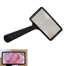 Handheld Rectangular 10X Magnifier Magnifying Glass Loupe For Reading Jewelry LJ