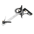 Square Angle Metric Ruler Combination Steel Woodworking Adjustable Level G UFD
