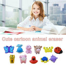 25PCS Cartoon animal mini cute eraser For kid rubber stationery For pencil Q8M1