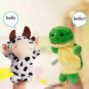10pc Cartoon Biological Animal Finger Puppet Plush Baby Favor Toys .Child R1F7