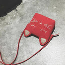 Cute Cat Girls Purse handbag Children Kid Cross-body shoulder bag Christmas L7U4
