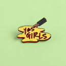 Creative Nail Polish Letters Board Brooch Badges Backpack Enamel Lapel Pins
