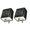 2x Motorcycle 12V 2-Pin Turn Signal LED Flasher Blinker Adjustable Relay
