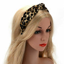 4X(Leopard Twist Knot Pattern Headband Sweet Chiffon Print Hair Band FashioQ2H2)