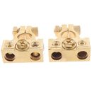 2PCS Car Battery Terminal Connector Top Post Positive Negative Universa gtFS3C