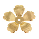 30Pc Golden Metal Filigree Flower Beads Caps Spacer Beads For Jewelry Making