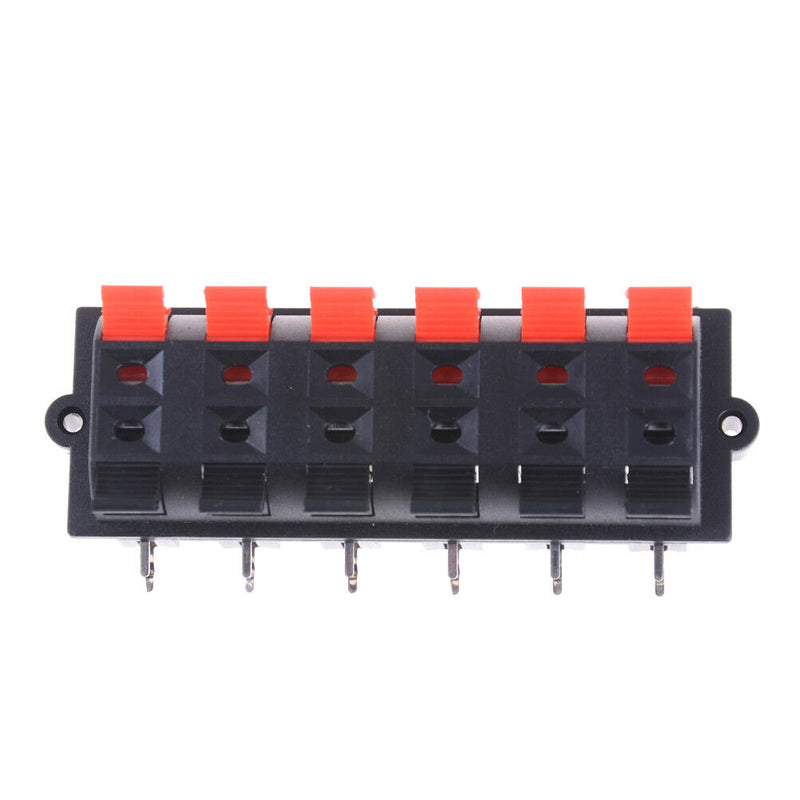 12 Way 2 Row Push Release Connector Plate Stereo Speaker Terminal Strip Block JR
