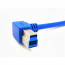 90Degree Right Angled USB3.0 Type B Male to USB3.0 Type B Female Extension  O9F5