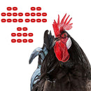 15x Chicken Rooster Collar Prevent From Screaming Disturbing Neighbors Red
