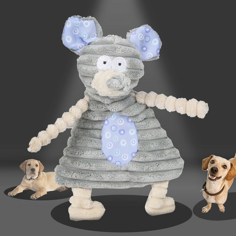 1pcs Dog Toys Pet Puppy Chew Squeaker Squeaky Plush Sound Cute Mouse Stuffe