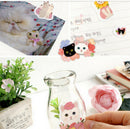 8 Sheets Cute Cat Album Scrapbook Calendar Diary Planner Stickers Decoration JR