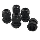 Hot 1Bag 5pcs PG11 Waterproof Connector Gland Dia. 5-10mm Cable Black AUB Cy