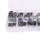 360pcs Flat and Lock Washers for Bolt Screws - M2 M2.5 M3 M4 M5 M6 M8 M10