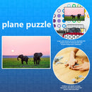 1000 Pieces Paper Jigsaw Puzzles Two Elephants Assembling Picture Kit