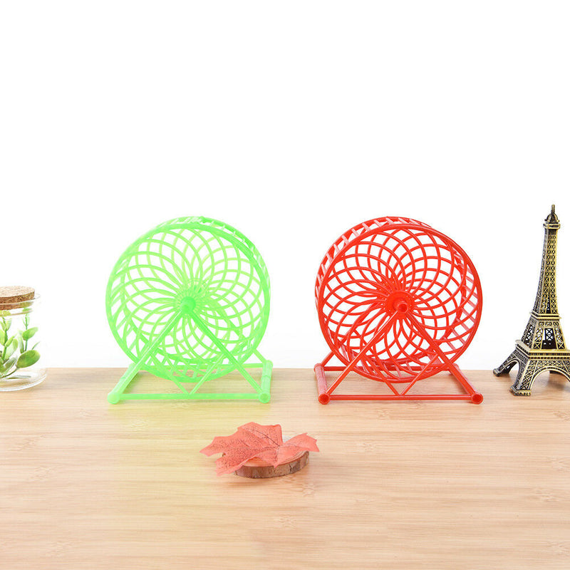 Wheel Running Exercise Plastic Scroll Silent Hamster Mouse Rat Gerbil Pet To FT