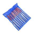 10pcs guitar file fret nut saddle slot grinding set luthier repair burnish FES