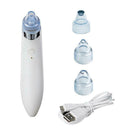 Facial Acne Blackhead Remover Vacuum Suction Pore Clean Machine (White B)