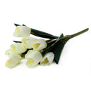 9 Heads Artificial Real Touch Tulips Flower Bouquet Home Room or Birthday G V2Z8