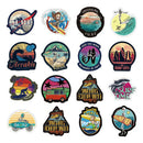 100 PCS Outdoor Surfing Stickers Summer Sports Surf Board Waterproof Stickers