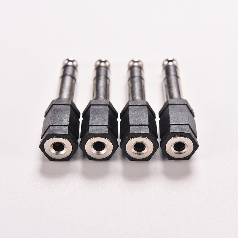 5x 6.5mm 1/4 Male to 3.5mm 1/8 Female Stereo Audio Mic Plug Adapter Mini Jack 3c