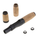 Fishing Tackle Spinning Rod Building Split Grip Cork Handle Kit + Reel Seat