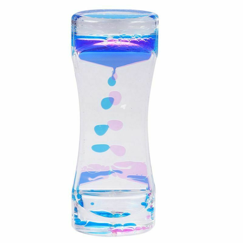 Liquid Timer Bubble Motion Drop Timer for Sensory Play Visual Bubble Gravit U9N6