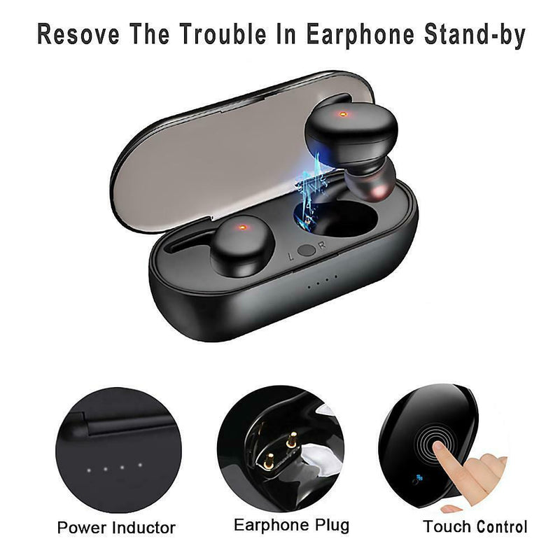Y30 TWS Portable Wireless Bluetooth Earphones 8D Stereo Earbuds Headset