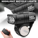 Bike Front LED Lamp Cycling Head Light USB Rechargeable Waterproof Bicycle Lamp