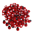 100pcs Mini Red Wood Ladybug Stickers DIY Scrapbooking Children Craft Decor