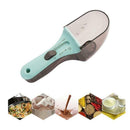 2Pcs Plastic Adjustable Spice Measuring Spoon Kitchen Baking Scale Gauge Fo