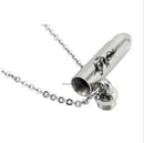 Dragon Bullet Memorial Cremation Ash Urn Stainless Steel Pendant Necklace TEUS