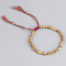 New Beads Lucky Rope Braided Handmade Bracelet Tibetan Buddhist Cotton Copper