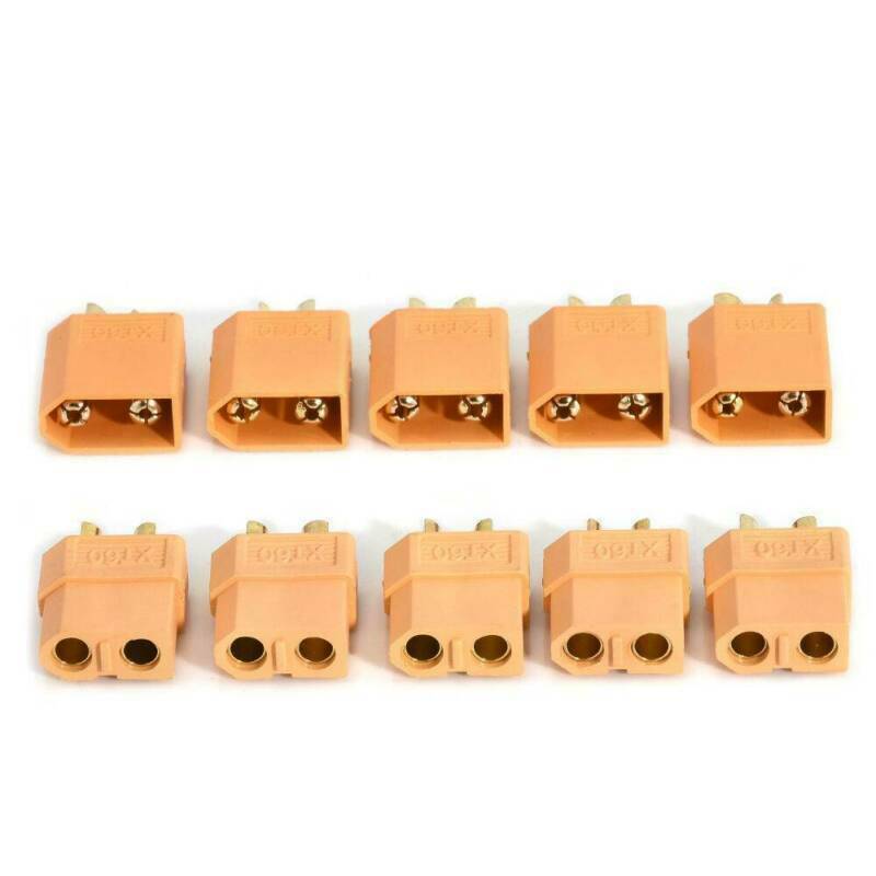 Bulk 10pcs Male & Female XT60 Bullet Connector Plug ESC For RC Lipo Battery
