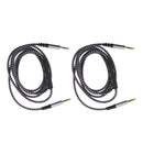 Set of 2 Universal 3.5mm Stereo Jack Audio Speaker Cable w/ Control Volume Line