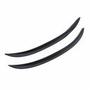 2X Carbon Fiber Car Wheel Eyebrow Arch Trim Lips Strip Fender Flare Protector lj